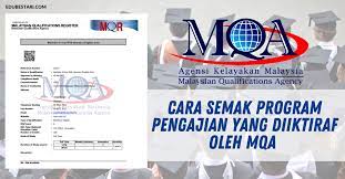 Oleh yang demikian semakan akreditasi daripada malaysian qualifications agency (mqa) perlu dilakukan. Cara Semak Program Pengajian Yang Diiktiraf Oleh Mqa Edu Bestari