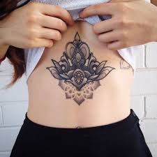 Mandala Chest Tattoo Inkedcollector Stomach Tattoos Abdomen Tattoo Tattoos For Women