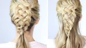 Divide your pony into four strands with two strands on top and two below. 5 Strand Dutch Braid Day 12 Twist Me Pretty