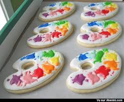 Photos Fun Superbes Palettes De Peinture En Gateaux Cookies Et Biscuits Patisserie Gateaux Et Desserts