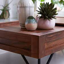 Discount jodhpur sheesham solid wood coffee table carved on wood for sale direct from india by manufacturers, exporters and wholesalers of jodhpur. Tikamoon Bonnie Solid Sheesham Coffee Table With Storage
