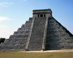 ancient Aztec outdoor place of worship