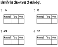 Kids count and fuse the ones and check if they can make a ten, and trade the extra ones. Ones Tens Hundreds Units Place Value Worksheets