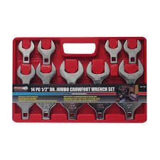 Grand Rapids Industrial Products 1 2 In Drive Sae Jumbo Crowfoot Wrench Set 14 Piece 90150 Wrench Set Flare Nut Wrench Wrench Sizes