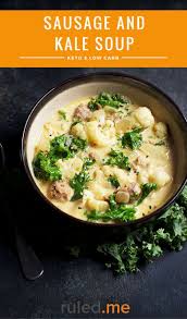 Sausage And Kale Soup Ruled Me Recipe Sausage And Kale Soup Kale Soup Low Carb Soup