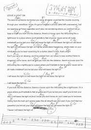 Leave A Light On Tom Walker Guitar Chord Chart Capo 5th Fret Ukulele Chords Songs Music Chords Piano Chords Chart