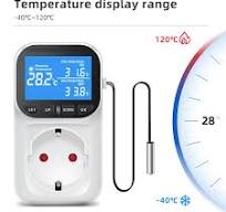 Digital Temperature Controller Socket Outlet EU Plug Thermostat With Timer  Sensor Probe Heating Cooling Switch 16A Backlight - AliExpress 1420