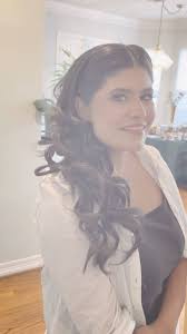 🤍🤍🤍🤍, Makeup by @glam_byrose , Hairstyle by me @stylesbynimra ,  #stylesbynimra #sleeklook #desi #weddinginspo  #halfuphalfdownhairstyle#highponytail #waves #messyhair #houstonhairstylist  #dholki ...