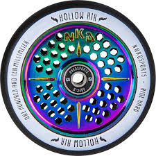 New team dogz 2020 tricksta hybrid scooter kids neochrome rainbow. Hollow Air Scooter Wheel Black Blue Nkd Scooters