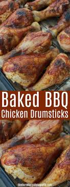 Chicken takes to pretty much any flavor. These Baked Bbq Chicken Drumsticks Look And Taste Like They Came Right Off The Grill No Grilling He Baked Bbq Chicken Legs Baked Bbq Chicken Drumstick Recipes
