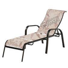 Our quality sling is a single layer model, which has to be inserted into rails. Chaise Lounge 3 Pieces Sling Hampton Bay American Slings