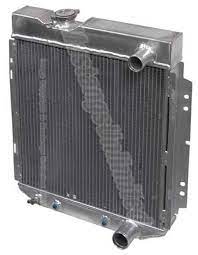 Champion Aluminum Radiator 3 Row For 1965 1966 260 289 Mustang Aircraft Grade Aluminum 2mm Thick Tanks Fittings Fully Aluminum Radiator Mustang Radiators