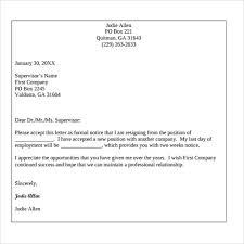 Free 8 Sample Resignation Letter Templates In Pdf Ms Word