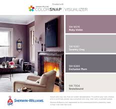 The lrv stands for light reflectance value and measures the percentage of light that a color reflects. I Found These Colors With Colorsnap Visualizer For Iphone By Sherwin Williams Ruby Violet Sw Purple Living Room Accent Walls In Living Room Plum Living Room