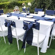 Navy Satin Sash Is Most Preferable For Wedding Special Event Our Satin Sashes Are Made From High Quality M Table Cloth Decorations Dining Decor Chair Sashes
