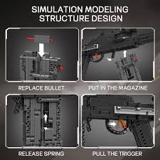 Amazon.com: Mould King 1:1 MK14 Building Blocks Gun Model with Shooting  Function, 14026 Military Model Construction Kit for Adult, Collectible Set  ...
