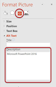 Let's be honest about how simply outdated it is. Webaim Powerpoint Accessibility