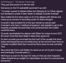 #stevencrowder #samseder #h3h3 0:00 ads 1:31 intro 5:47 rush limbaugh sober 4 months 9:43 antagonism: Wbnumxiashapkm