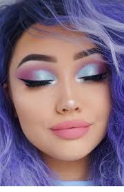 Nice Pink And Purple Style For Makeup And Hair With Images Purple Makeup Looks Rainbow Makeup Purple Makeup