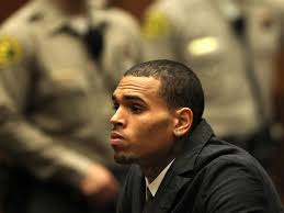 Chris Brown op verjaardag achter tralies'