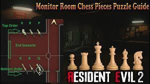 Interact with the generator in here and flick up all of the switches except the second from the right. Resident Evil 2 Remake 2nd Scenario Monitor Room Chess Pieces Puzzle Guide Youtube