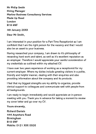 The worst part of any job application. Cover Letter For Part Time Job 12 Sample Letters Examples