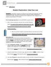 We would like to show you a description here but the site won't allow us. Ideal Gas Law Gizmo 1 Pdf Student Exploration Ideal Gas Law Vocabulary U200b Atmosphere Avogadro U2019s Law Boyle U2019s Law Charles U2019s Law Dependent Course Hero
