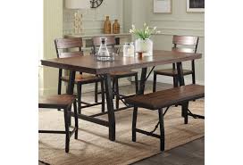 Enjoy the craftsmanship of our beautifully detailed wrought iron dining table bases in elegant finishes such as: Acme Furniture Mariatu 72455 Industrial Dining Table With Metal Sled Base Corner Furniture Dining Tables