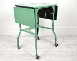 Vintage Industrial Metal Typing Table On Casters Vintage Industrial Industrial Metal Vintage Finds