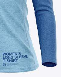 Download Women S Heather Long Sleeve T Shirt Mockup Front Half Side View In Apparel Mockups On Yellow Images Object Mockups