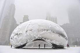 Haciendo the cloud gate in chicago illinois. Wtf Con El Frio En Chicago Por El Polarvortex