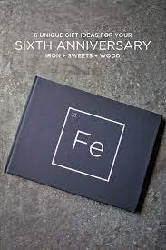 5 out of 5 stars. 6 Unique 6th Year Anniversary Gift Ideas Iron Sweets And Wood Theme Wedding Anniversary Ideas 6th Wedding Anniversary 6 Year Anniversary Six Year Anniv