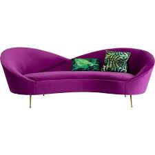 Sofa 3 Seater Night Fever Purple B2b Sales Kare Design Gmbh Sofa Design Chaise Lounge