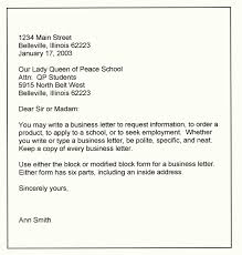 This line signifies to the mail carrier exactly for whom the letter is intended. Business Letter Format