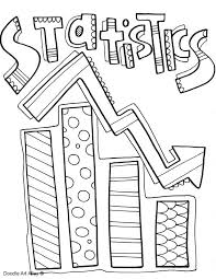 Statistics Binder Coloring Page Classroom Doodles Math Doodles School Book Covers Student Binders