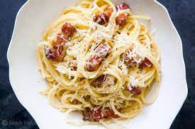 Pasta Carbonara Easy Indulgent Recipe Carbonara Pasta Simply Recipes Pasta Recipes