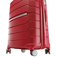 Multiple pockets keep belongings organized. Samsonite Freeform 21 5 Hard Side Carry On Luggage Red Best Buy Canada