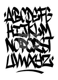 Have fun learning with drawing lessons for young and old. Hand Geschrieben Graffiti Schriftart Alphabet Vektor Wandsticker Setzen Geschrieben Typografische Myloview De
