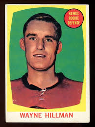 1961-62 TOPPS NHL HOCKEY #38 Wayne Hillman Rookie VG-EX CHICAGO BLACK HAWKS  RC