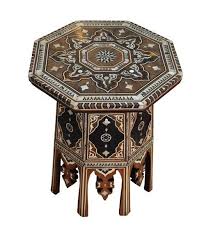 27 Turkish Mother Of Pearl Wood Coffee Side End Table End Tables Cofee Table Moroccan Table