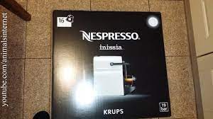 Once nespresso blinks twice, press the side button and hold it until it burns steadily. Nespresso Krups Inissia White Coffee Machine Unboxing 4k Uhd 2160p Youtube