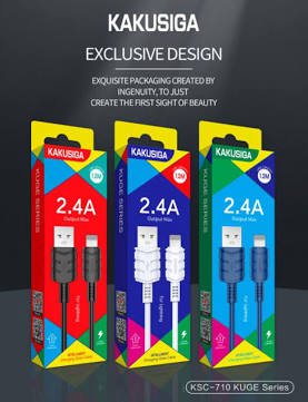 KAKUSIGA 2.4A Fast Charging Lightning Cable, AI generated