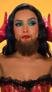 Admit one to see the Bearded Lady 🎟️🎪, #halloweencostume #makeuplooks  #makeuptransformation