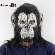 Ape Orangutan Headband Halloween Horror Scary Animal Monkey Mask Pantheon Rise Foreign Trade Mask Halloween Masks Funny Halloween Party Cheap Halloween Masks