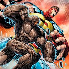 Animation, based on the dc comics character krypto. Thunderbolt 3 Flint Vs Atlas By Jon Malin Marvel Weird Science Marvel Comics