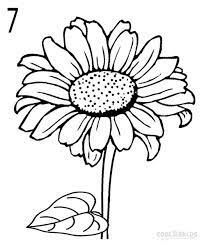 How To Draw A Sunflower Step By Step Pictures Sunflower Drawing Flower Drawing Flower Drawing Tutorials