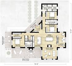 Architects know that there is a real purpose to the l shaped home, beyond aesthetics, and more homeowners should know about it. Contemporary Style House Plan 3 Beds 2 Baths 2268 Sq Ft Plan 924 1 Dream House Plans L Shaped House Bedroom House Plans