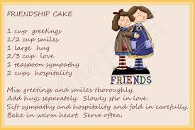 Crafty This And That Whimsical Recipe Card 7 Friendship Recipe Friendship Cake Wedding Quotes To A Friend