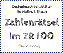 So einfach ist die hundertertafel! Kostenlose Arbeitsblatter Zum Download Zum Thema Zahlenratsel Und Gleichungen Im Zahlenraum 100 Fur Mathe In Der 2 Klasse Der Gru Zahlenratsel Matheunterricht Und Mathe