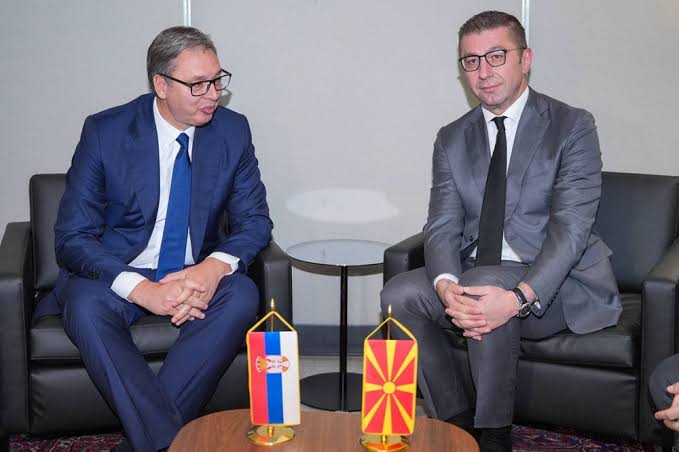 Мицкоски и Вучиќ остварија средба за време на Генералното собрание на ОН, AI generated